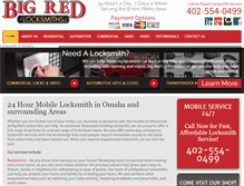 Tablet Screenshot of bigredlocksmiths.com